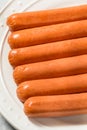 Uncured Uncooked Hot Dogs Royalty Free Stock Photo