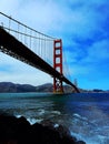 Unda The GOLDEN GATE BRIDGE ???? Royalty Free Stock Photo