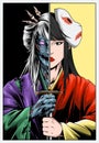 UNDEAD GEISHA Royalty Free Stock Photo