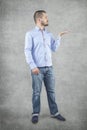 Undecided businessman Royalty Free Stock Photo