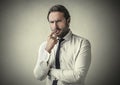 Undecided man Royalty Free Stock Photo