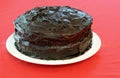 Undecorated Chocolate Cake Royalty Free Stock Photo