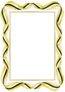 vertical frame and border with Bruneian flag Royalty Free Stock Photo