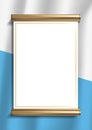 vertical frame and border with Sammarinese flag Royalty Free Stock Photo