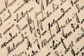 Handwritten text Grunge vintage paper texture background Royalty Free Stock Photo