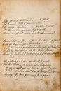 Undefined handwritten text Vintage texture paper