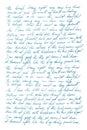 Undefined text english Handwritten letter Handwriting Calligraphy Royalty Free Stock Photo