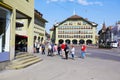 Undefined tourists at Casinoplatz in Bern