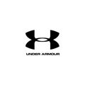 Under armour on white background editorial illustrative