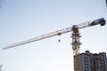 Tower crane at construction site