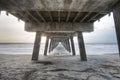 Under the Boardwalk Royalty Free Stock Photo