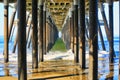 Under the boardwalk pier Pismo Beach