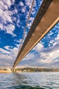 Under the bridge over Bosporus River, Istanbul