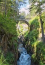 Under the bridge of Spain at Cauterets Royalty Free Stock Photo