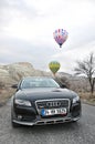 Under the Cappadocia balloons with the new model Audi A4 Allroad