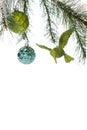 Under a Christmas Bough Border Royalty Free Stock Photo