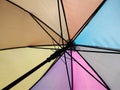 under colorful of umbella for background Royalty Free Stock Photo