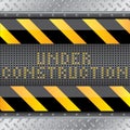 Under construction background with led s Royalty Free Stock Photo