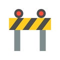 Under construction or barrier icon Royalty Free Stock Photo