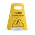under construction board. Vector illustration decorative design Royalty Free Stock Photo