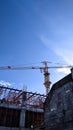 Under the Construction with blue sky Royalty Free Stock Photo