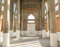 Under construction of church interior