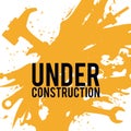 Under construction design, illustration. Royalty Free Stock Photo