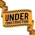 Under construction design, illustration. Royalty Free Stock Photo