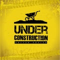 Under construction design Royalty Free Stock Photo