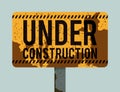 Under construction design, vector illustration. Royalty Free Stock Photo