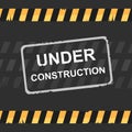 Under construction design vector illustration Royalty Free Stock Photo