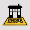 under construction house building real state Royalty Free Stock Photo