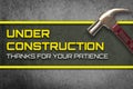 Under Construction internet website poster. Royalty Free Stock Photo