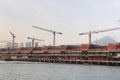 under construction, Kai Tak Cruise Terminal, Hong kong 5 june 2012 Royalty Free Stock Photo