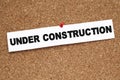 UNDER CONSTRUCTION Royalty Free Stock Photo