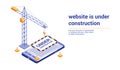 under construction page 01 Royalty Free Stock Photo