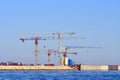 Under construction of Petrochemical plant Royalty Free Stock Photo