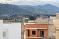 Under construction residental building in small town in Spain, Canals. Royalty Free Stock Photo