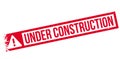 Under construction rubber stamp Royalty Free Stock Photo