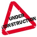 Under construction rubber stamp