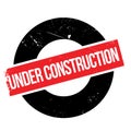 Under construction rubber stamp Royalty Free Stock Photo