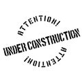 Under construction rubber stamp Royalty Free Stock Photo