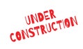 Under Construction rubber stamp Royalty Free Stock Photo