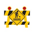 Under construction set icon Royalty Free Stock Photo