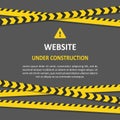 Under construction set Royalty Free Stock Photo