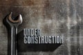 Under Construction sign Royalty Free Stock Photo