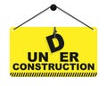 Under construction sign