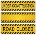 Under construction sign Royalty Free Stock Photo