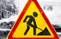 Under construction sign Royalty Free Stock Photo