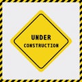 Under construction sign2 Royalty Free Stock Photo